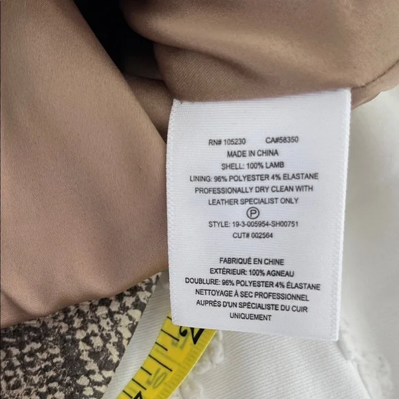 NWT Joie Snake Print Leather Shorts - Picture 7 of 12